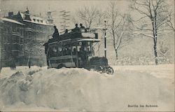 Berlin with snow Postcard