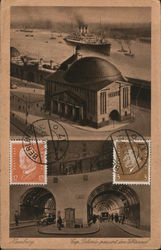 Hamburg. Cap Polonio passiert den Elbtunnel Postcard
