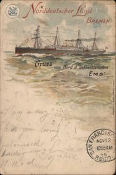 Norddeutscher Lloyd Bremen Postcard