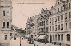 Augsburg - Bürgermeister Fischer Strasse Postcard