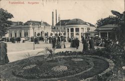 Franzenbad. Kurgarten Postcard
