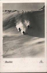 Downhill skiing Postcard