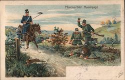 Manuverability Test: Rabbit Hunting Postcard