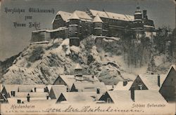 Hellenstein Castle - Best wishes for the New Year! Postcard