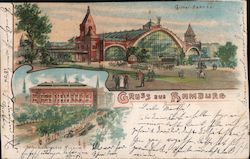 Hamburg - central Station Postcard
