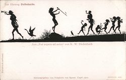 To the Ceremony Diefenbachs Silhouettes Postcard Postcard Postcard