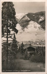Kolbenalm with view of Oberammergau Postcard
