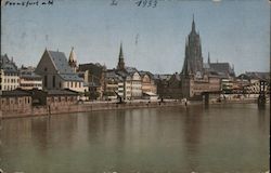 Frankfurt - River Main Germany Postcard Postcard Postcard