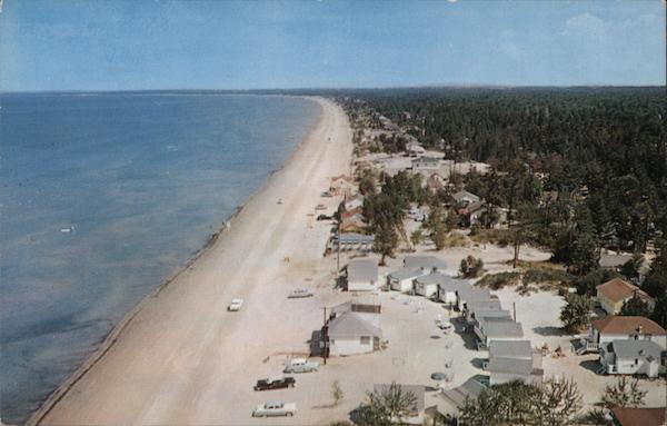 View Looking East at Wasaga Beach Georgian Bay ON Canada