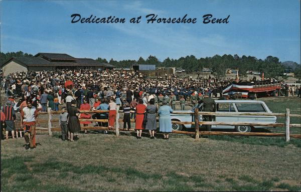 Dedication at Horseshoe Bend Daviston Alabama
