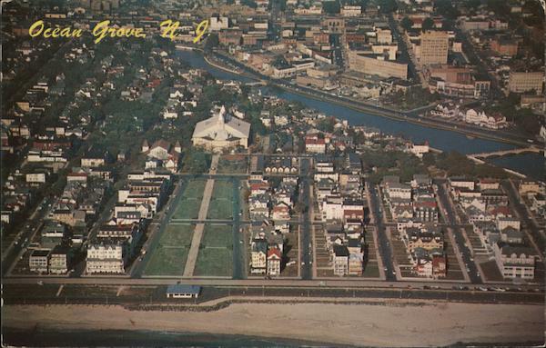 Aerial View Ocean Grove New Jersey