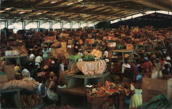 Jamaican Market Scene