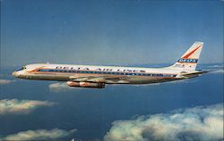 Delta DC-8 Jetliners Postcard