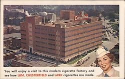 Chesterfield Tobacco Factory Postcard