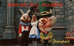 March Hare, Alice, Mad Hatter Postcard