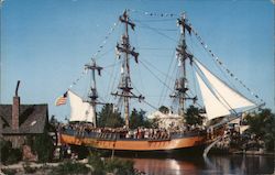 Crewmen Scramble Aloft Postcard