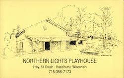 Northern Lights Playhouse Hazelhurst, WI Postcard Postcard Postcard