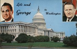 Let's Send George to Washington Postcard