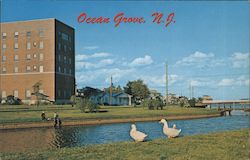 Methodist Home and Fletcher Lake Postcard