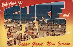 Enjoying the Surf and Sand Postcard