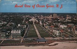 Aerial View of Ocean Grove, N.J. New Jersey Postcard Postcard Postcard