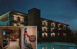 Heart of Wilmington Motel and Famous Boucan Restaurant North Carolina Postcard Postcard Postcard