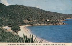 Beautiful Morning Star Beach St. Thomas, VI Caribbean Islands Postcard Postcard Postcard