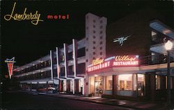 Lombardy Motel Postcard