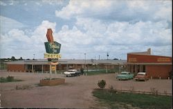 Cardinal Inn Motel & Jim Bowie Restaurant Postcard