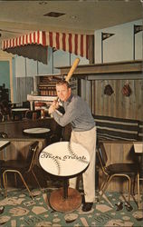 Mickey Mantle at Holiday Inn Postcard