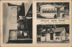 Apples Auto Court Postcard