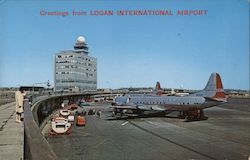 Greetings from Logan International Airport Postcard