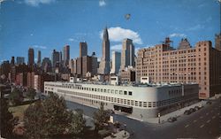 Mid-Manhattan Skyline showing the new East Side Airlines Terminal in Foreground New York Postcard Postcard Postcard