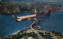 Western Airlines Electra/Jet Postcard