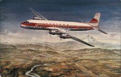 Queen of the Western Airlines Fleet is the DC-6B Postcard