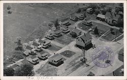 Aerial View of Tupper's - 19 Heated Cabins with Hot Water & Showers - US Highway One Postcard