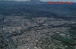 Aerial View of Santa Rosa California Postcard Postcard Postcard