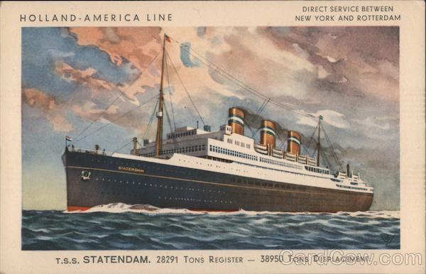 T.S.S. Statendam Steamers