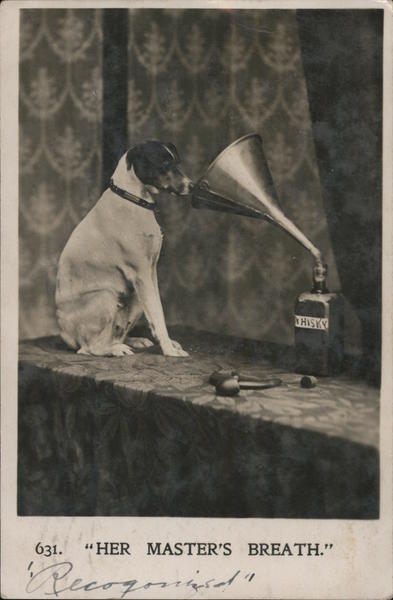 631. Her Master's Breath -- Dog Smells Whiskey Coming From Funnel