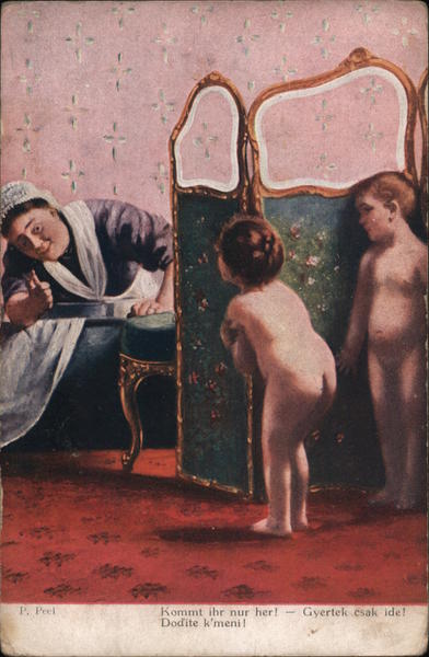 Nude Children Hiding From Nanny