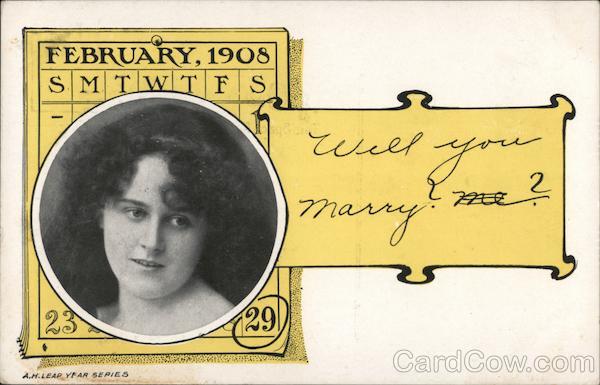 Leap Year: February 1908 Months