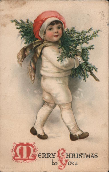 Merry Christmas to You Ellen Clapsaddle Children