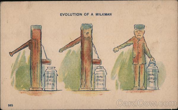 Evolution of a Milkman: Pump to Milkman Comic, Funny