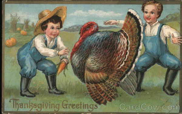 Thanksgiving Greetings Turkeys