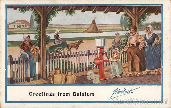 Greetings From Belgium - Melotte Cream Separator Advertising