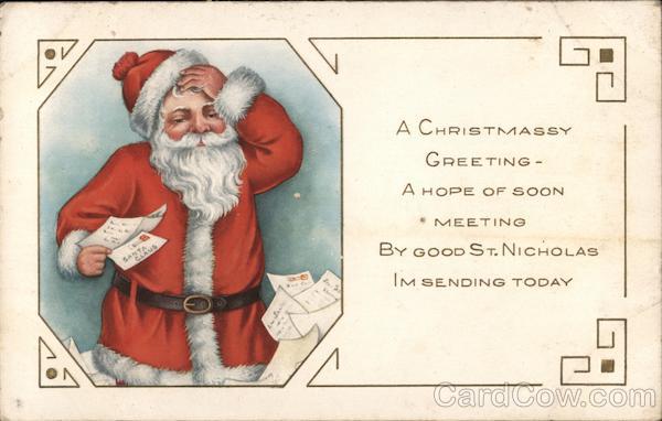 A Christmassy Greeting Santa Claus
