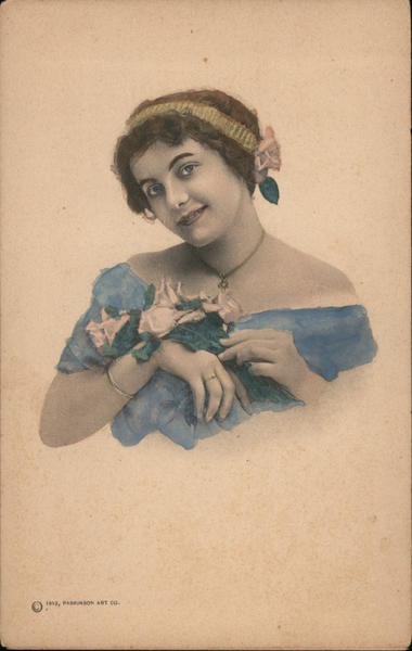 Portrait of Woman in Blue Women