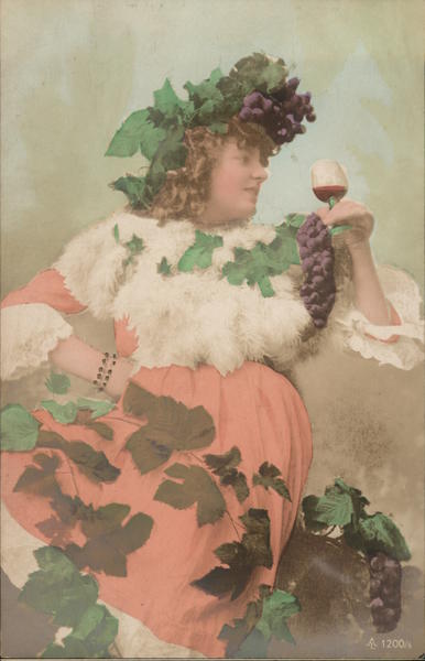 Woman Drinking Wine Lychnogravitire Women