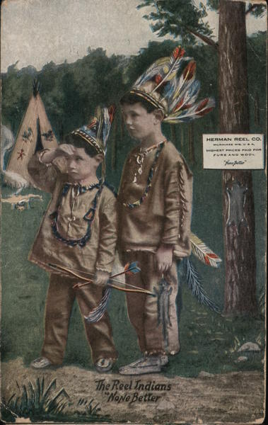 Two Boys Playing The Real Indians