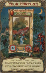 Your Fortune if Born in August Postcard